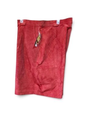 Won't Red Suede Shorts
